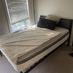 FULL SIZE MATTRESS AND BED FRAME