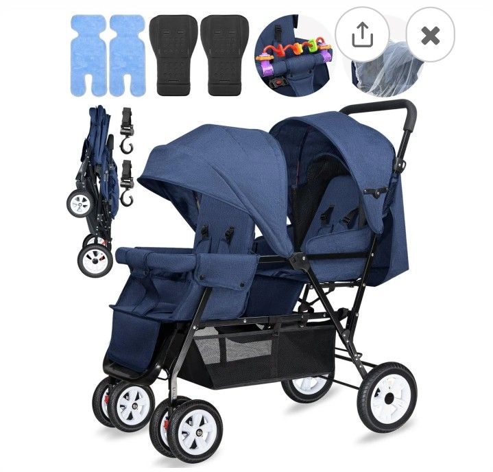 OVERTANG DOUBLE STROLLER