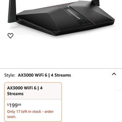 Was 200$ NETGEAR Nighthawk 4-Stream AX4 Wi-fi 6 Router (RAX40) – AX3000 Wireless Speed (Up to 3 Gbps) | 1,500 Sq Ft Coverage