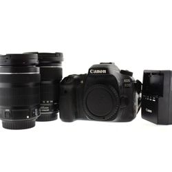 Canon EOS 80D 24.2 MP Digital SLR Camera EF 24-105mm & EF-S 18-135mm IS STM Lens
