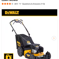 DEWALT 21 in. 163cc Briggs and Stratton 725Exi Engine Rear Wheel Drive 3-in-1 Gas Self Propelled Walk Behind Lawn Mower