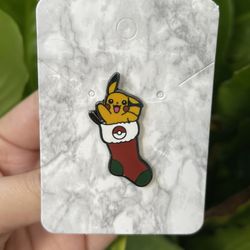 Pikachu x Stocking Stuffer Christmas Pokemon Pin