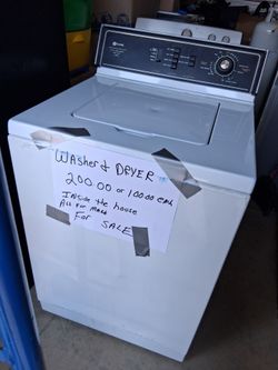 3 appliances washer dryer stove  maytag washer