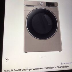 Samsung 7.5 https://offerup.com/redirect/?o=Q3UuRnQuU21hcnQ= Gas Dryer W/Steam (Brand New )📦