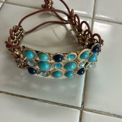 Pool Tie, Blue Bracelet