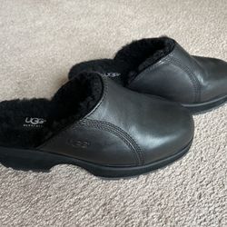 Ugg Clogs Leather Sheepskin