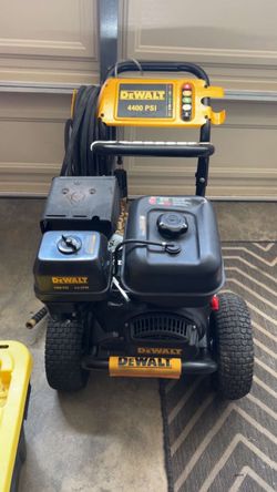 4400 psi Dewault pressure washer. And Surface cleaner.