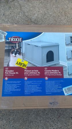 Trixie Wooden Pet House XL with Litter Mat