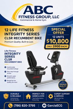 LIFE FITNESS INTEGRITY SERIES CLSR RECUMBENT BIKE