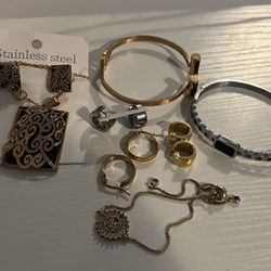Lot Of Stainless Steel Jewelry 