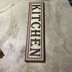 Kitchen sign