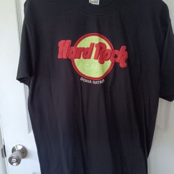 Vintage 90s Hard Rock Cafe Qatar Tshirt 2xl