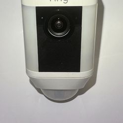 Ring Wireless Outdoor Spotlight Security Camera - White