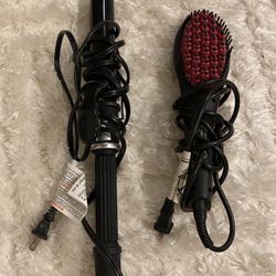 Hair Curling Iron And Straightener 
