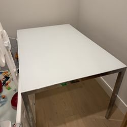 IKEA Dinner Table Glass, Stainless Steel