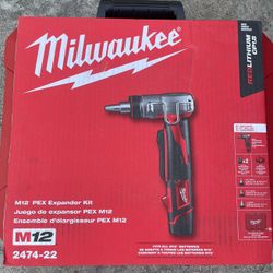 Milwaukee M12 12-Volt Lithium-Ion Cordless PEX Expansion Tool Kit w/ 2x 1.5 Ah Batteries 3x Expansion Heads & Case  $379 New