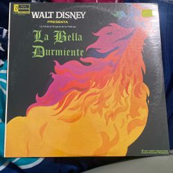 vintage Walt Disney record album  "La Bella Durmiente"