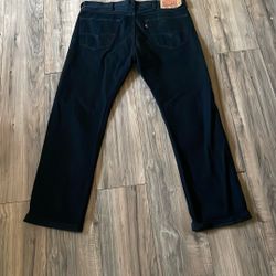 Black 501 Levis Jeans Shrink To Fit 38x32