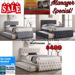Full Bedframe With Mattresses Included 