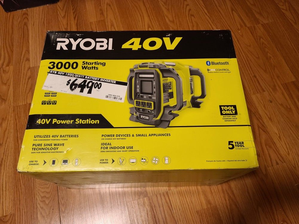 Ryobi 40v Power Station 3000 Watts
