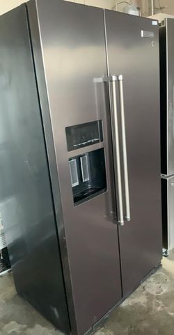 Kitchen Aid Side-by-Side Black Stainless Fridge
