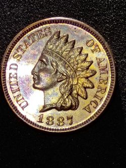 1887 proof Indian head cent
