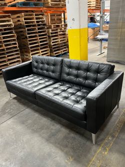 Leather sofa IKEA