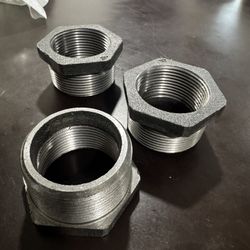 Kimball Midwest 1-1/2" x 1-1/4" Class 150 Black Pipe Hex Bushings 3 Pack 2220X24X16   Fe3)