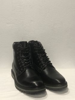 Jaxson boot Chelsea side zipper black thick sole round toe