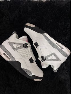 Jordan 4 White Cement Men Sizes: 7, 7.5, 8, 8.5, 8.5, 8.5, 8.5, 9, 9.5, 9.5, 10, 10, 10.5, 11, 11