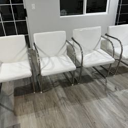 All Leathers Italian Leather Modern Dinning Chairs. ( No Table)