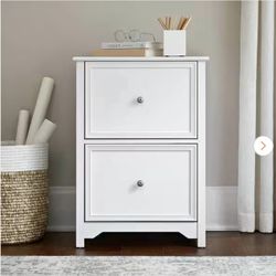 🇺🇸 White 2-Drawer File Cabinet – OPEN BOX