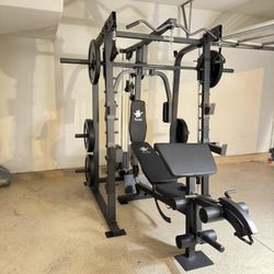Smith Machine SM2001/FID Adj Bench/Gym Equipment/Fitness/Squat Rack/‼️⭕️WEIGHTS AND BARBELL SOLD INDIVIDUALLY ⭕️‼️FREE  DELIVERY🚚 