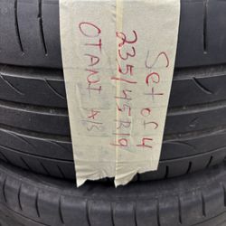 Set of 4 tires 235/45zr19 otani $125