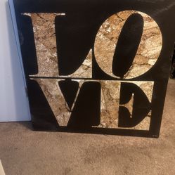 Large canvas LOVE print 