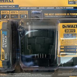 DeWALT PowerStack battery and charger