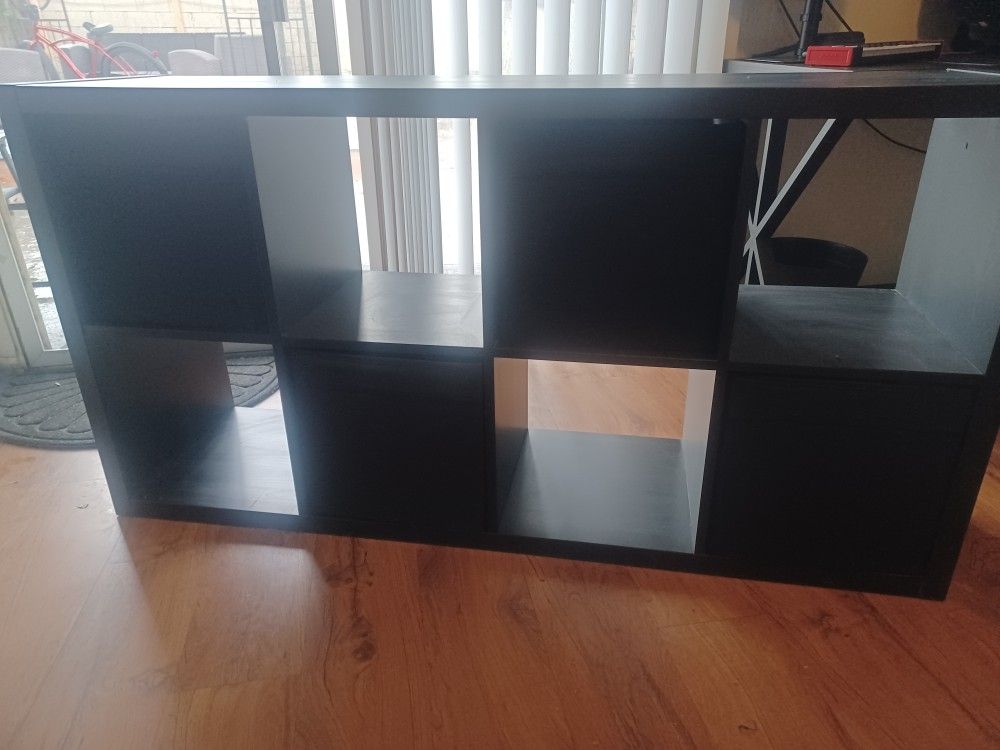 Ikea Kallax- 8 Cube Unit/  Media Stand With Storage Cubes