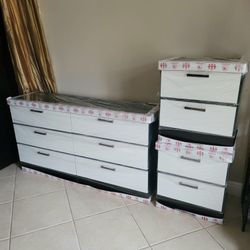 🌈NEW DRESSER and two NIGHTSTANDS