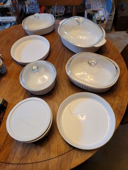 French White Corningware Dishes