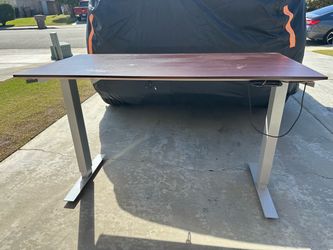 Desk with Dark Wood Top
