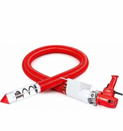 110V Grain Conveyor Auger, Portable Screw Transfer Machine for Feed, Corn, 3M/5M Hose