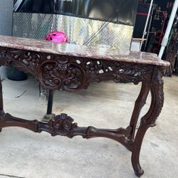Table With Mirror. Marble Top 