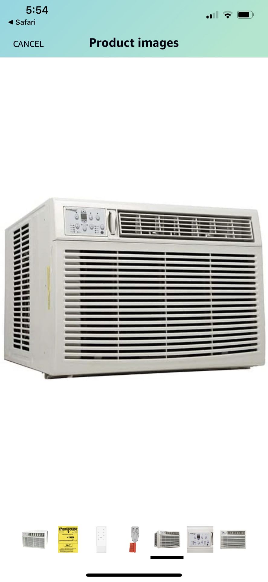 Koldfront WAC18001W 18,500 BTU 208/230V Heat/Cool Window Air Conditioner