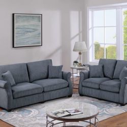 Corduroy Sofa Set