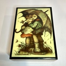 Vintage Reuge Hummel Edelweiss Swiss Movement Music Box Jewelry Box