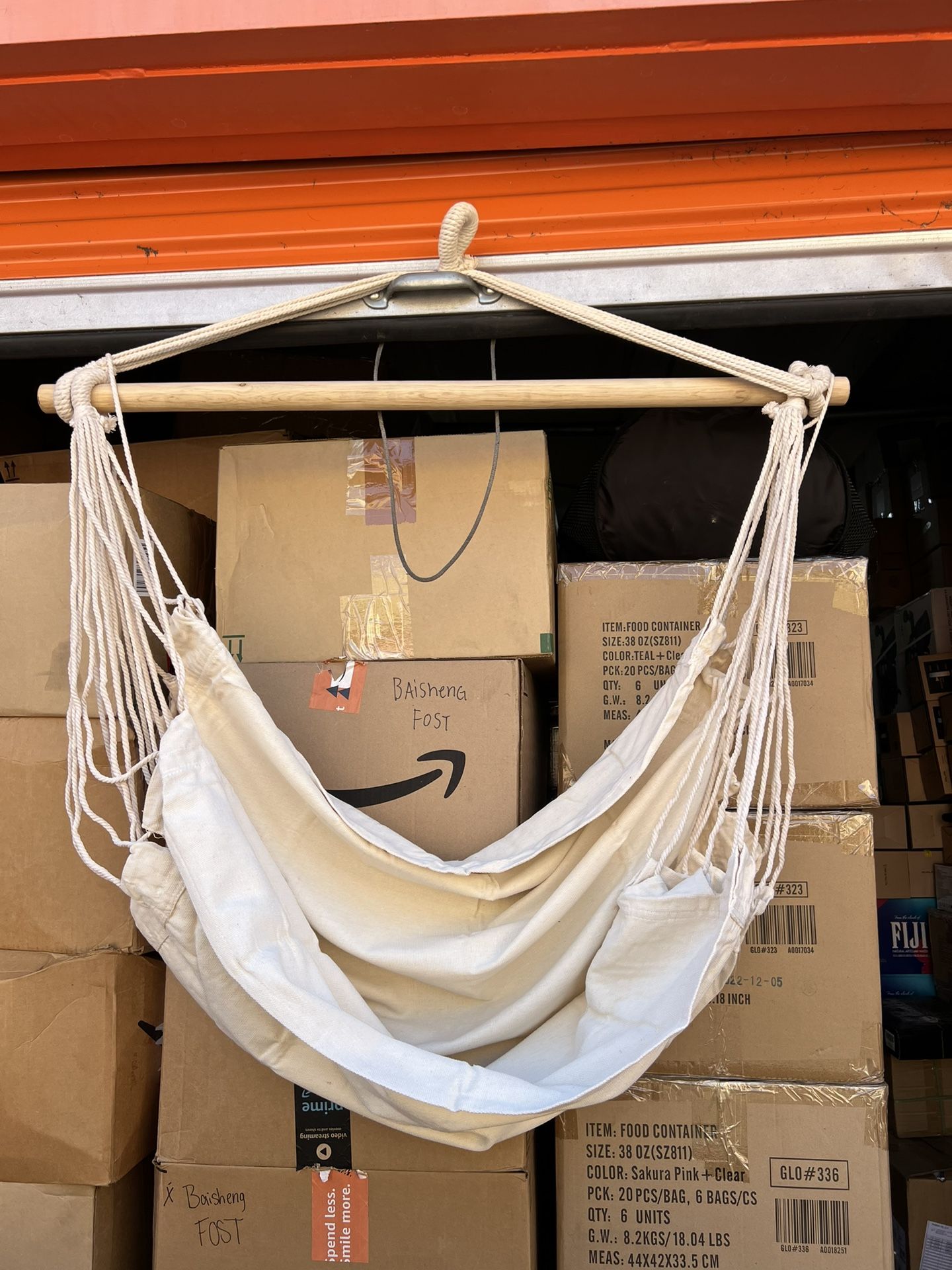 EverKing Hanging Rope Hammock Chair Porch Swing Seat, Large Hammock Net Chair Swing,