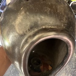 Vintage Mexico Pottery Candle Holder 