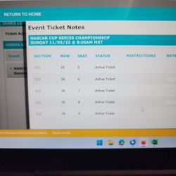 Nascar Cup Championship Tickets Phoenix Arizona 