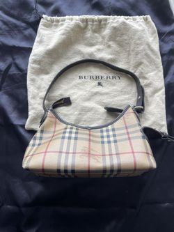 Burberry Shoulder Bag Haymarket Coated