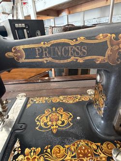 Antique Princess Treadle Sewing Machine w/ Cabinet – Early 1900s